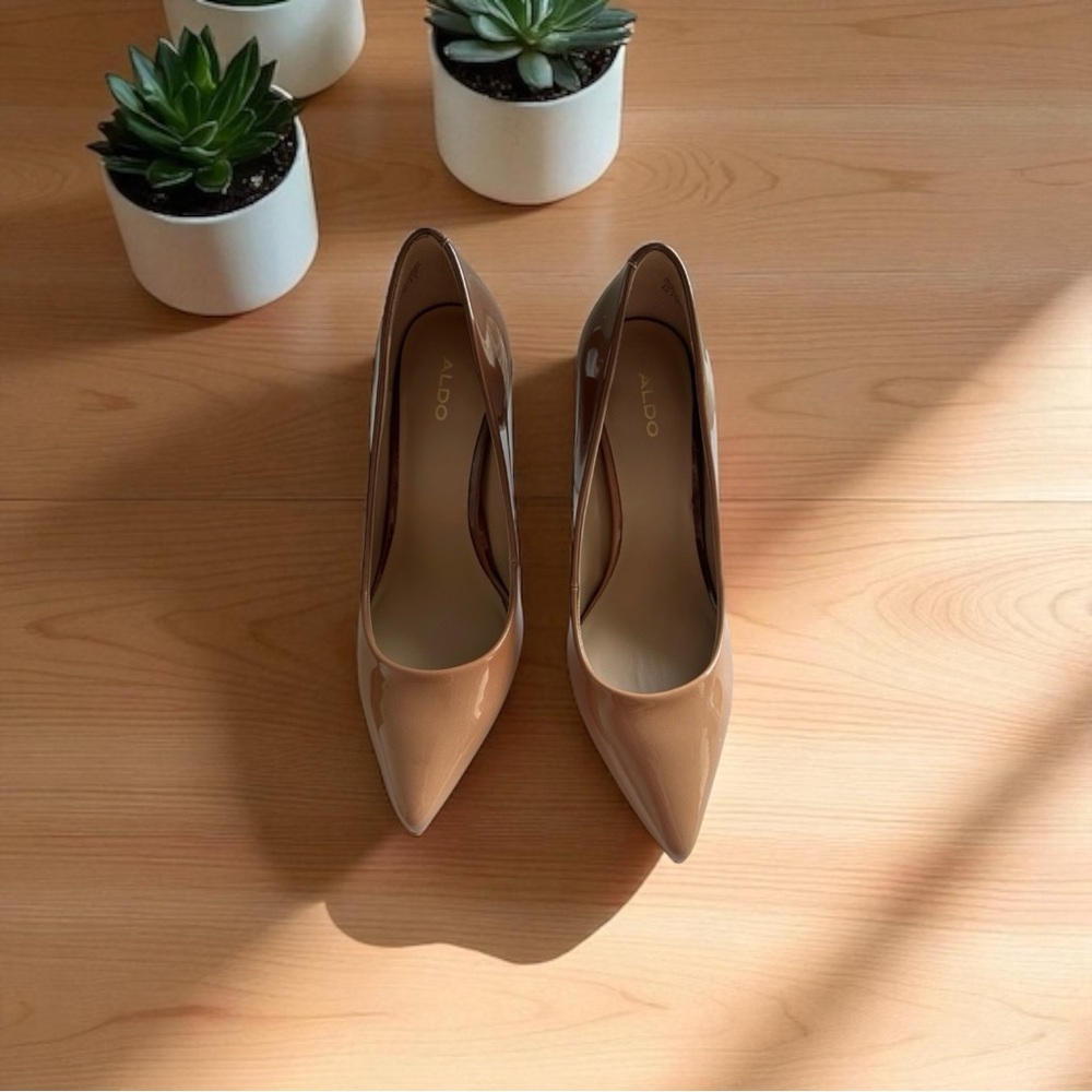 Aldo Brown Caramel Ombré Patent High Heel Pumps 7.5 Stussy 2.0 - Picture 4 of 6